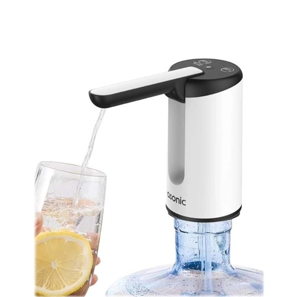 Asonic Sp21 Usb Şarj Edilebilir Çift Düğmeli Mini Su Pompası 1200mah Pilli