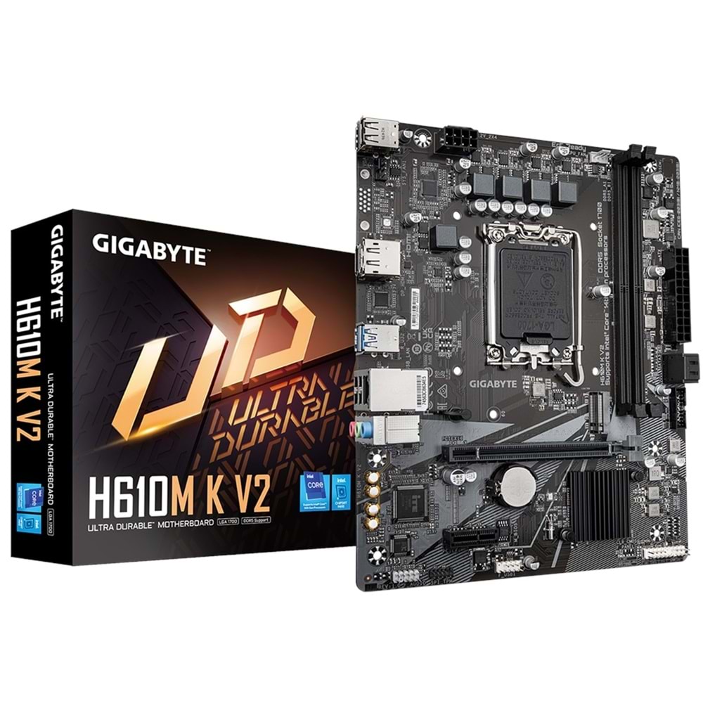 GIGABYTE H610M-K V2 D5 4800Mhz M.2 MATX 1700P