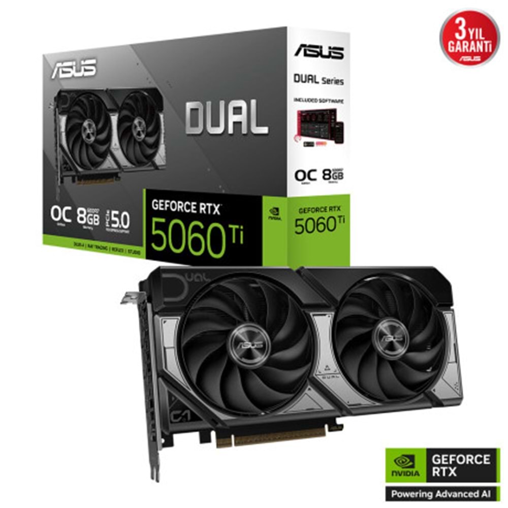 Asus DUAL-RTX5060TI-O16G 16GB GDDR7 128Bit