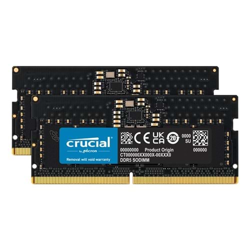 Crucial 16GB (2x8GB) DDR5 4800MHz CL40 1.1V PC Dual Kit Ram
