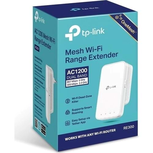 TP-LINK RE330 AC1200 DUAL BAND MESH WI-FI EXTENDER