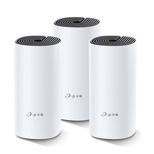 TP-Link Deco M4 (3-Pack) | Wi-Fi 5 Mesh Sistemi | AC1200 Mbps Hız | Fiber Uyumlu | Çift Bant | Gigabit Port | 100 Cihaz | 370 m² Kapsama